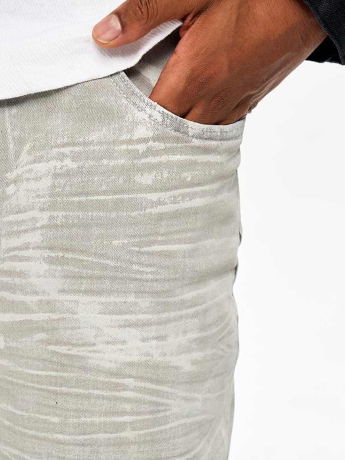 Gray And White Coating Brush Wax Brush Glue Skinny Jeans