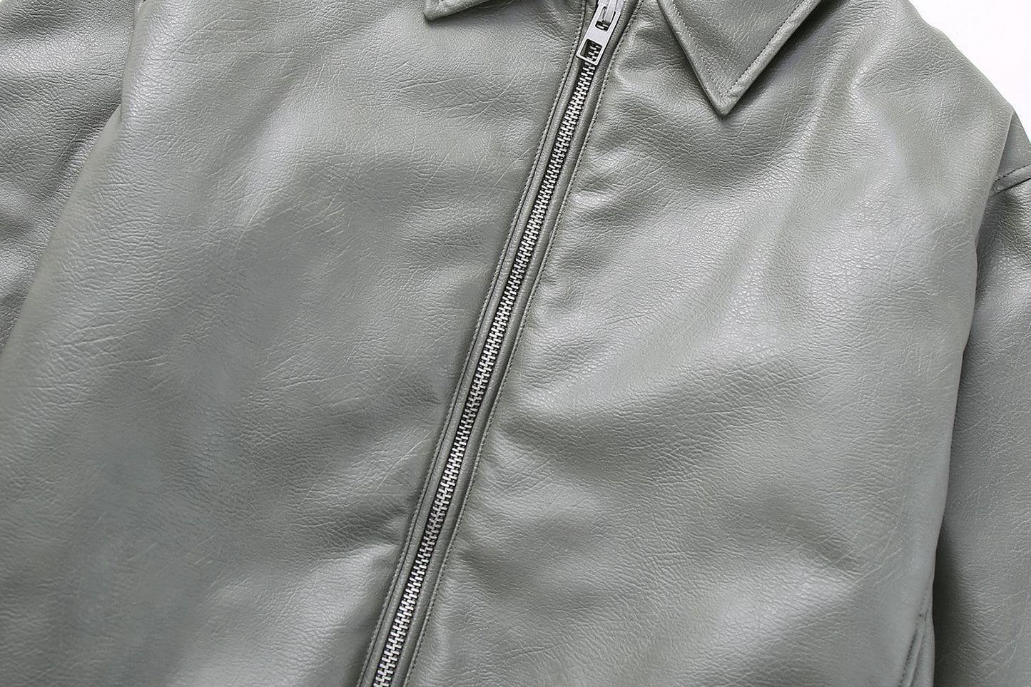 Female Leather Pilot Jacket Coat