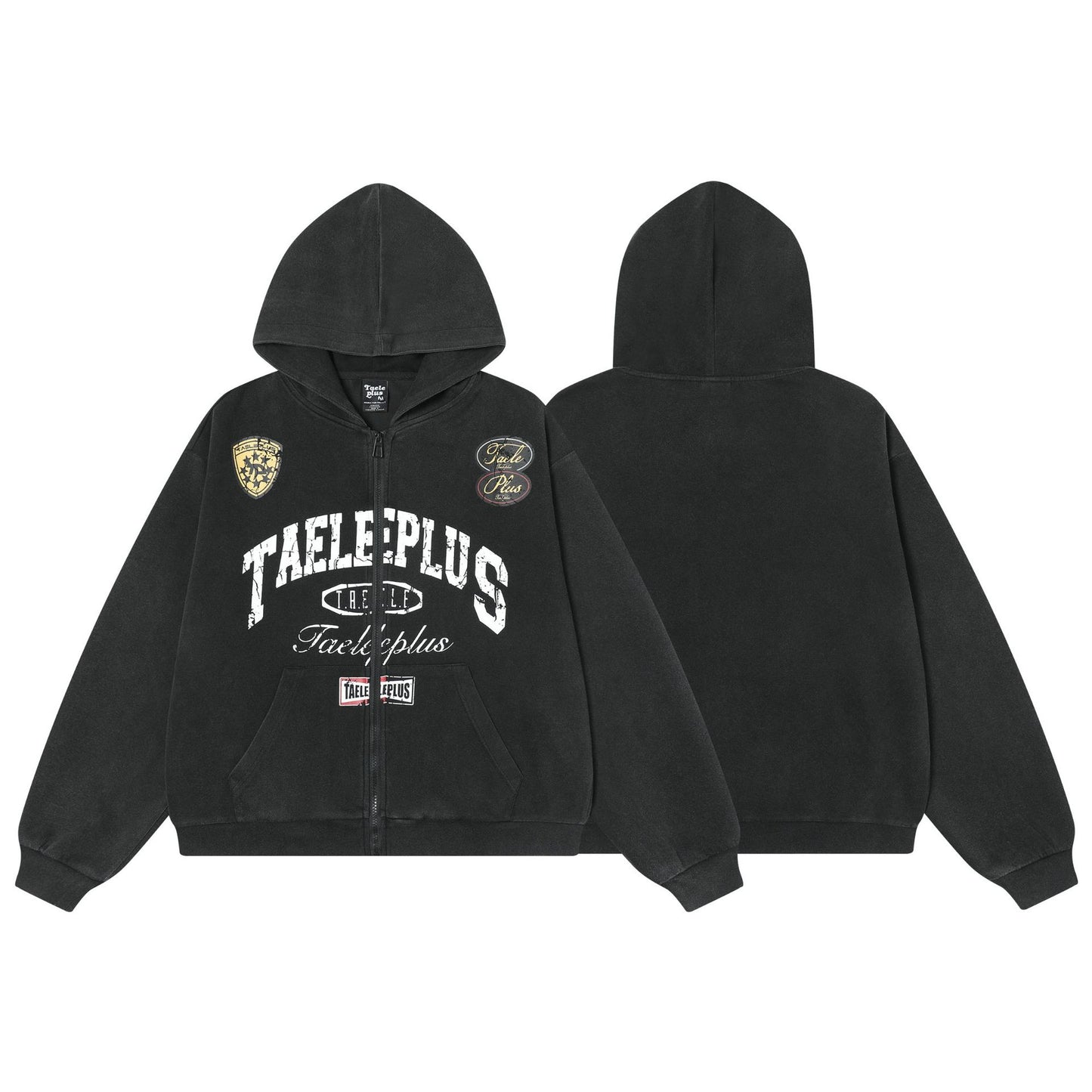 Retro Hoodie Coat Cardigan Zipper Sweater
