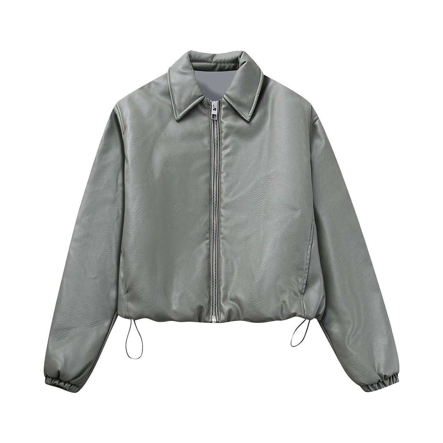 Female Leather Pilot Jacket Coat