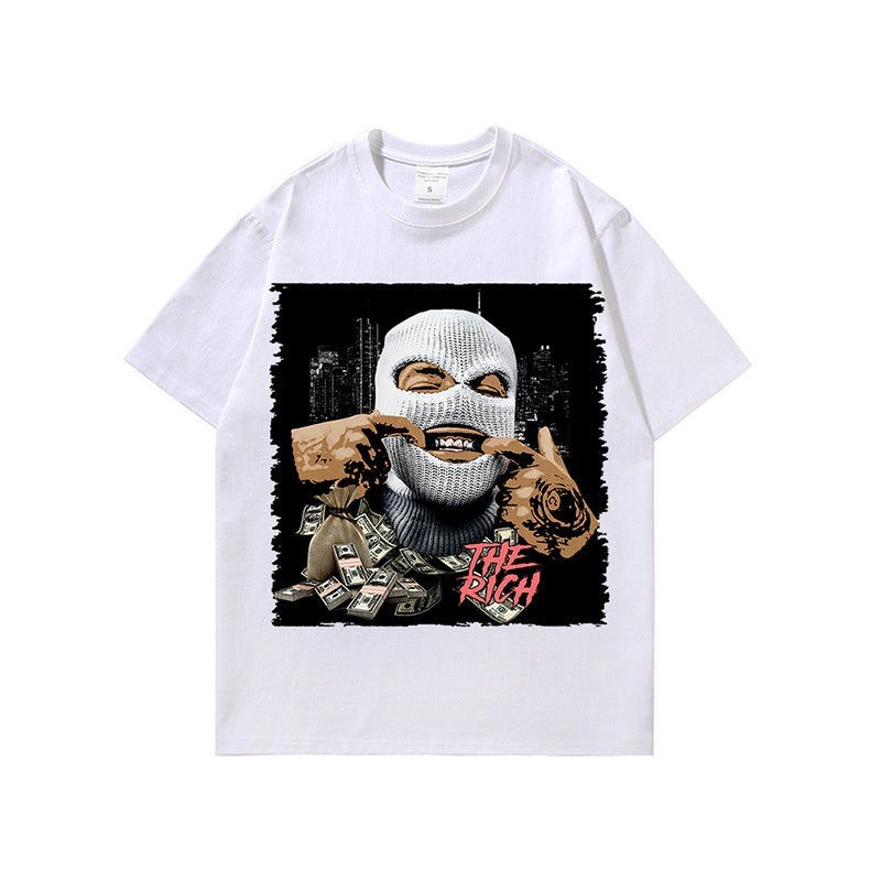 Retro Spoof Oil Painting Short-sleeved T-shirt