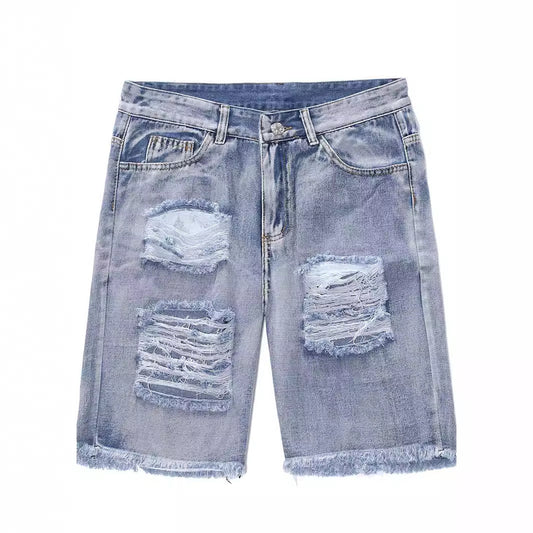 Men's Ripped Shorts  Raw Edges