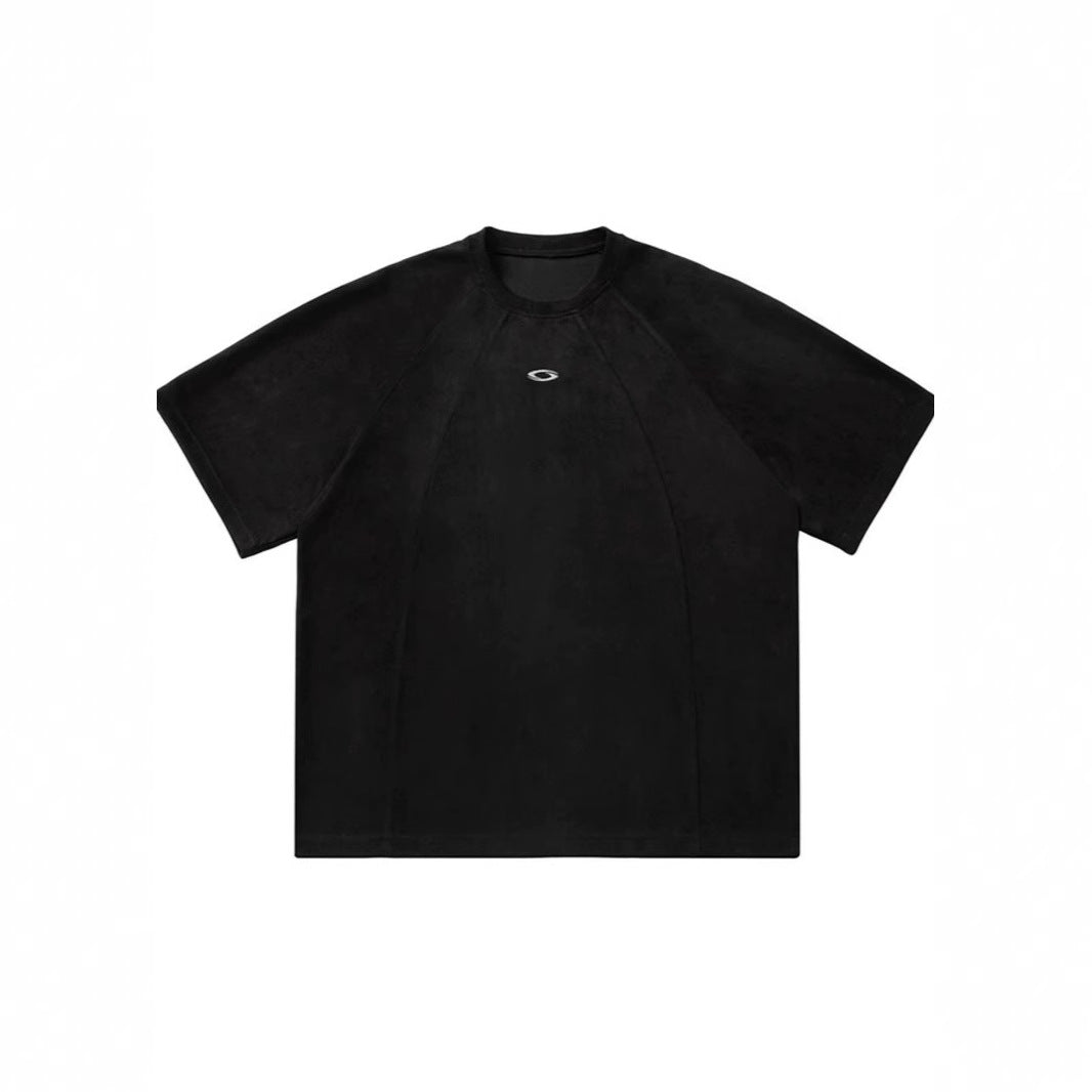 Three-dimensional Split Stitching Design Short-sleeved T-shirt