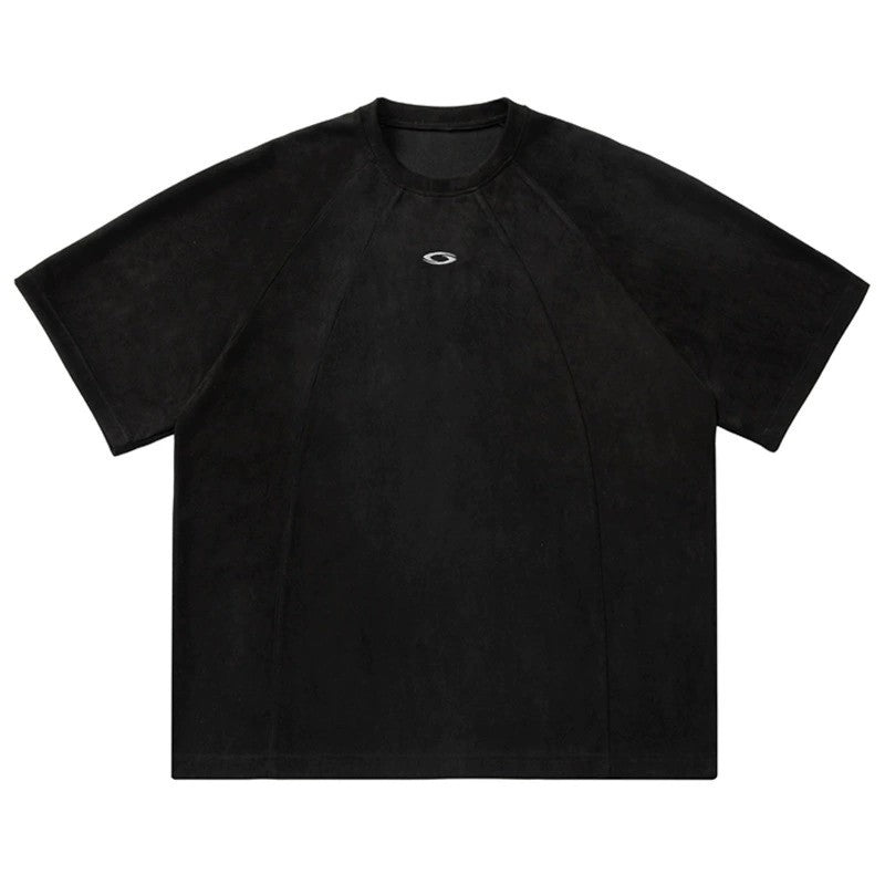 Three-dimensional Split Stitching Design Short-sleeved T-shirt